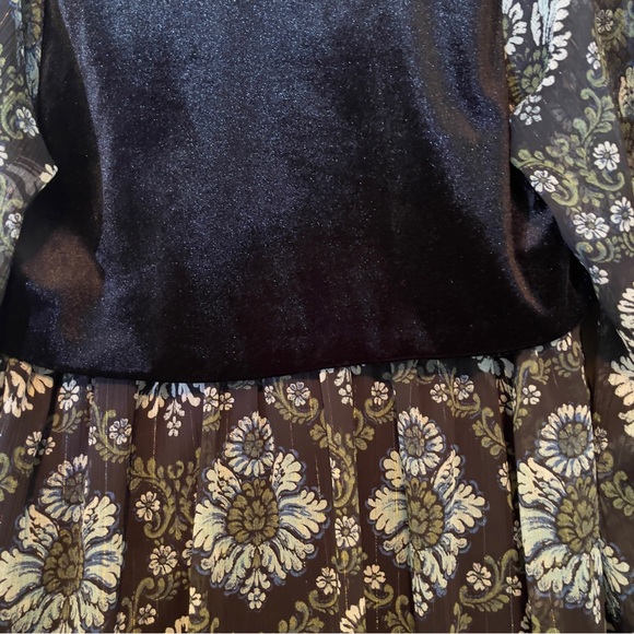 Zara Floral Mini Chiffon Dress with Vest, NWT - Picture 7 of 10